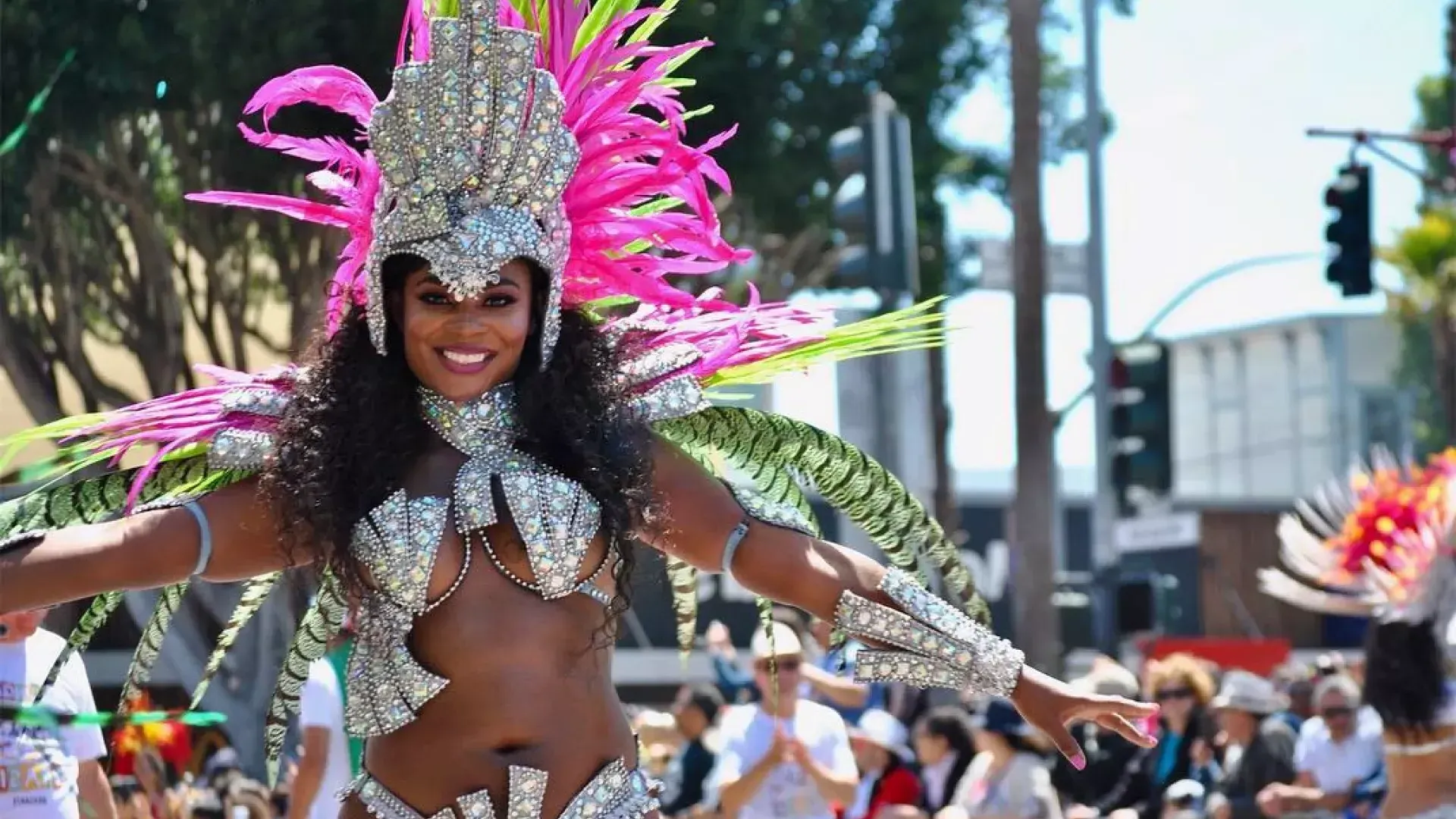 Bailarina de carnaval en la Mission